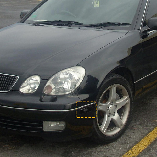 LED Side Marker Light Front Parking for Lexus GS430/IS300 2001-2005, Smoked Lens