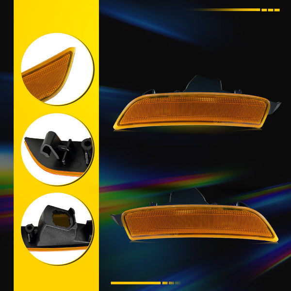 LED Side Marker Light Front Reflector for Mazda MX-5 Miata 2016-2023, Amber