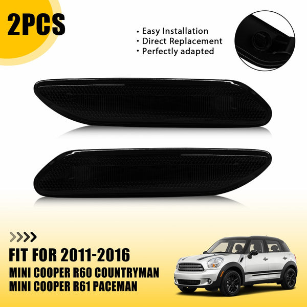 LED Side Marker Light Front Smoked for MINI Countryman R60 R61 2011-2016