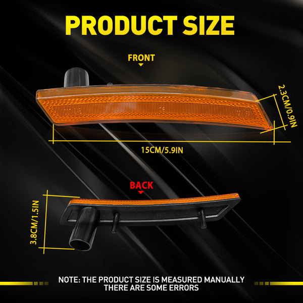 LED Side Marker Light Front Wheel Fender for MINI Cooper R55 R56 R57 R58 R59 R60