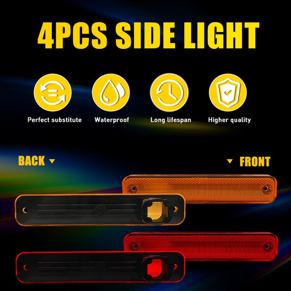 LED Side Marker Light Housing for Ford Bronco/F-Series/E-Series