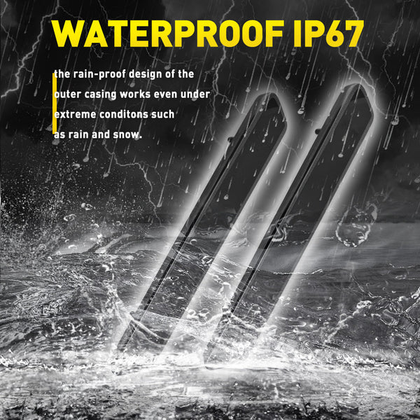 LED Side Marker Light Rear Bumper Reflector for Ford Mustang 1999-2004, Smoked Lens