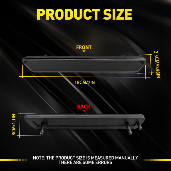 LED Side Marker Light Rear Bumper Reflector for Ford Mustang 1999-2004, Smoked Lens