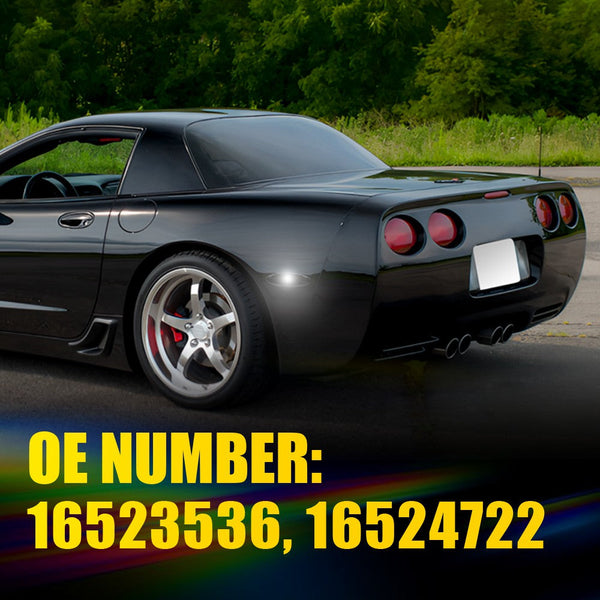 LED Side Marker Light Rear for Chevrolet Corvette C5 1997-2004, With T10 Bulbs