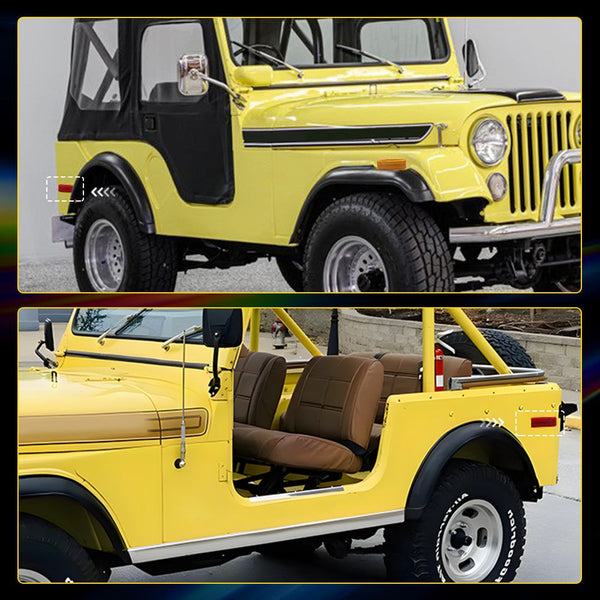 LED Side Marker Light Rear for Jeep CJ5/CJ6/CJ7/CJ8/Wagoneer J10/J20, Red