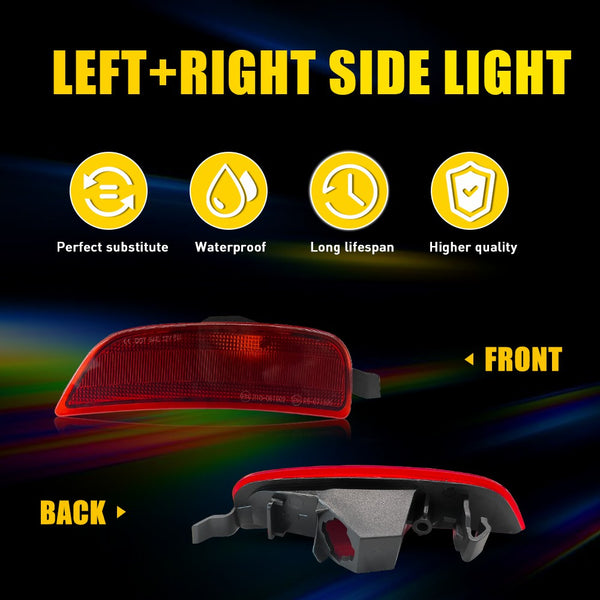 LED Side Marker Light Rear for Mazda MX-5 Miata 2016-2023, Red, Pair