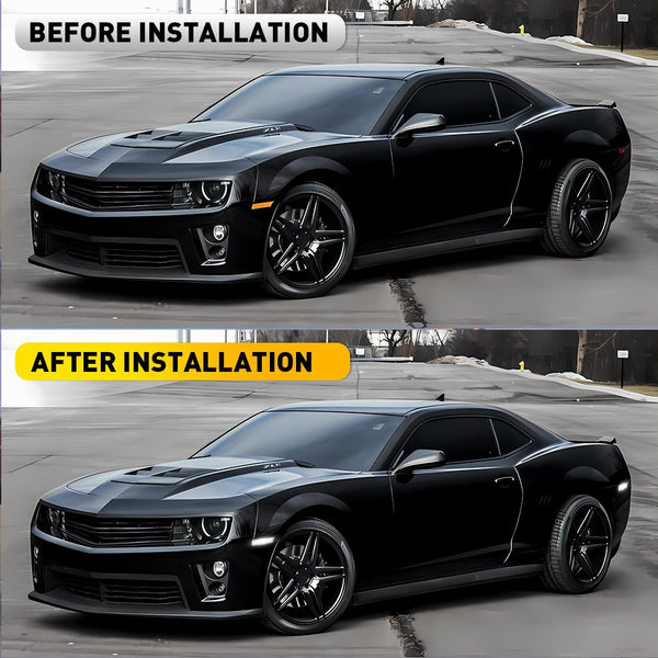 LED Side Marker Light Reflector for Chevy Camaro 2010-2015, Clear Lens, Rear