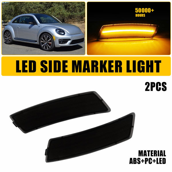 LED Side Marker Light Reflector for Volkswagen Tiguan 2018-2023, Front L&R, Bumper