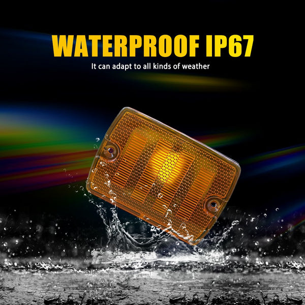 LED Side Marker Light/Turn Signal Housing for Jeep Wrangler YJ 1987-1995, Front