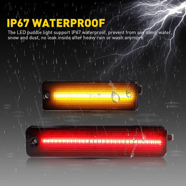 LED Side Marker Lights for 1998-2002 Pontiac Firebird Smoke Shell Front Amber Rear Red