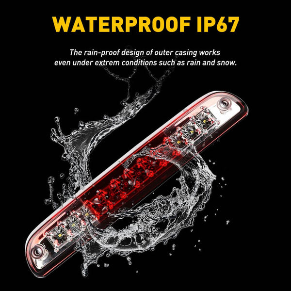 LED Third Brake Light Red Shell For Ford Ranger, Explorer, F-Series SD Models, Mazda B-Series