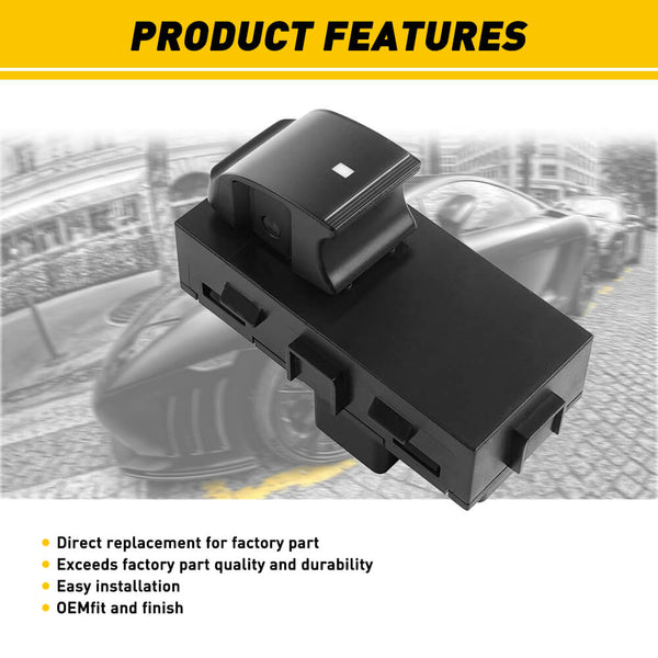 Power Window Switch For Chevrolet, GMC, Buick Lucerne Models 8 Pin (Passenger Side/ Rear Side)