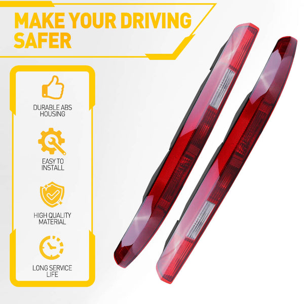 Rear Bumper Light w/Halogen Bulb Fits 2016-2020 Audi Q7 - US Version / With 5 Holes