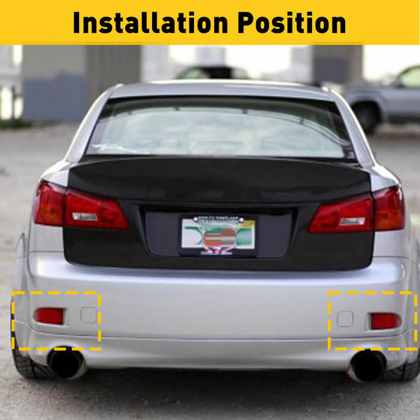 Rear Bumper Reflector for 2006-2013 Lexus IS250 IS350 Left+Right Side
