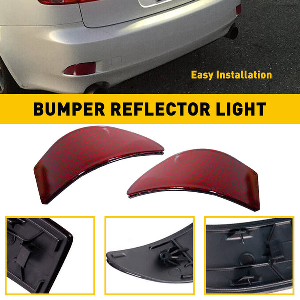 Rear Bumper Reflector for 2006-2013 Lexus IS250 IS350 Left+Right Side