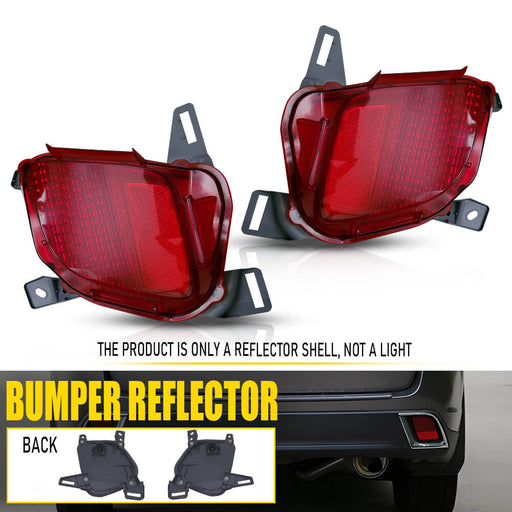 Rear Bumper Reflector Set For 2014-2019 Toyota Highlander Rear Left & Right
