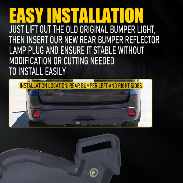 Rear Bumper Reflector Set For 2014-2019 Toyota Highlander Rear Left & Right