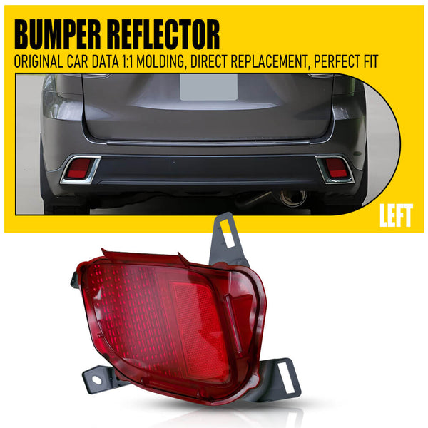 Rear Bumper Reflector Set For 2014-2019 Toyota Highlander Rear Left & Right