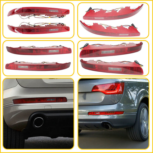 Rear Bumper Reverse Tail Light Fog Lamp Compatible with 2006-2015 Audi Q7 (US version only)