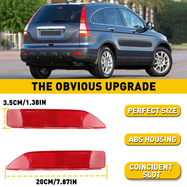 Red Rear Bumper Reflector Lamp Case Compatible with 2007-2009 Honda CRV