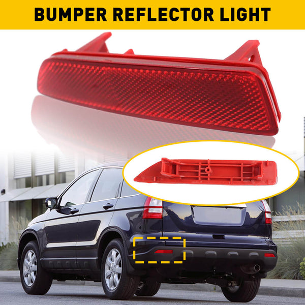 Red Rear Bumper Reflector Lamp Case Compatible with 2007-2009 Honda CRV