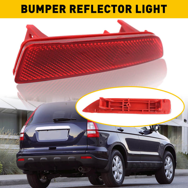 Red Rear Bumper Reflector Lamp Case Compatible with 2007-2009 Honda CRV