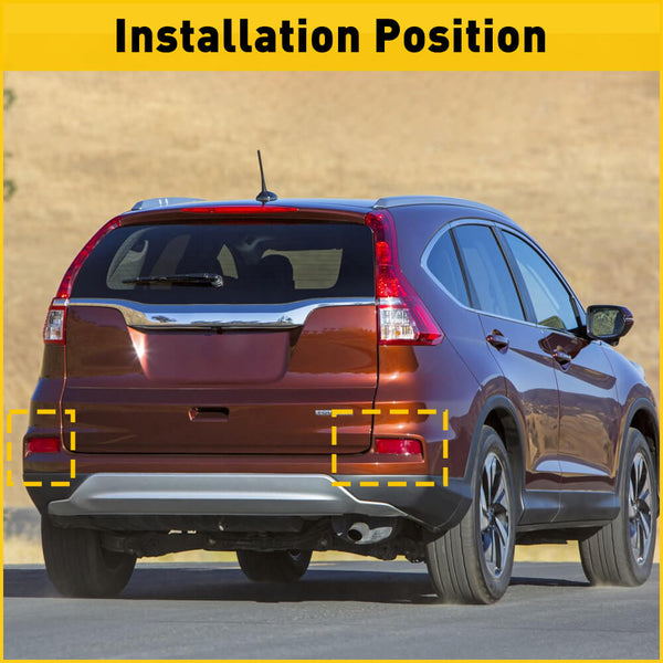 Red Rear Bumper Reflector Lamp Case Compatible with 2015-2016 Honda CRV