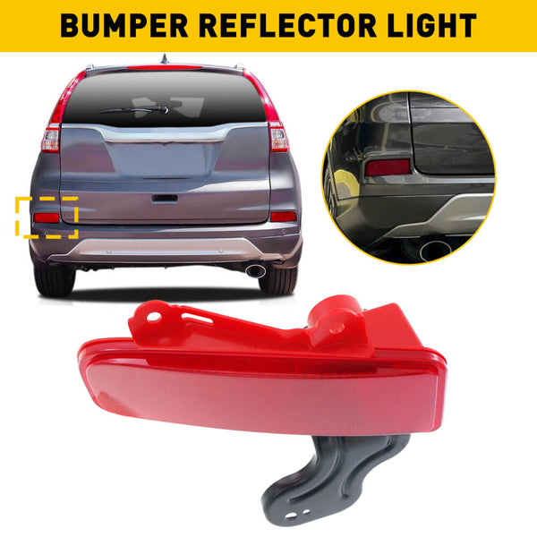 Red Rear Bumper Reflector Lamp Case Compatible with 2015-2016 Honda CRV