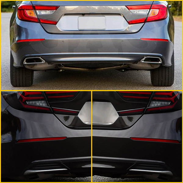 Red Rear Bumper Reflector Lamp Case Replacement Compatible with 2018-2022 Honda Accord (Left & Right)