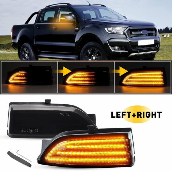 Sequential LED Rearview Side Mirror Turn Signal Light Fits 2019-2023 Ford Ranger Lariat