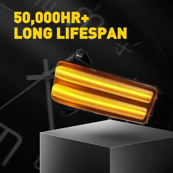 Sequential LED Side Mirror Turn Signal Light Fits 2020-2024 GMC Sierra/Chevrolet Silverado 2500HD 3500HD