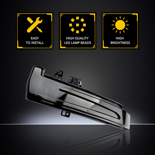 Smoke Dynamic Sequential LED Side Mirror Turn Signal Light for Mercedes Benz
