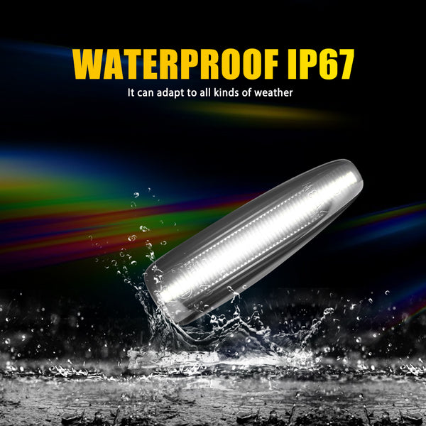 Smoked Amber Sequential LED Side Marker Light for Mitsubishi Lancer EVO X, Front