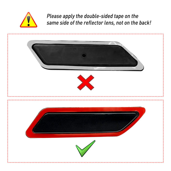 Smoked Front Bumper Side Marker Reflector for BMW Models (without bulbs)