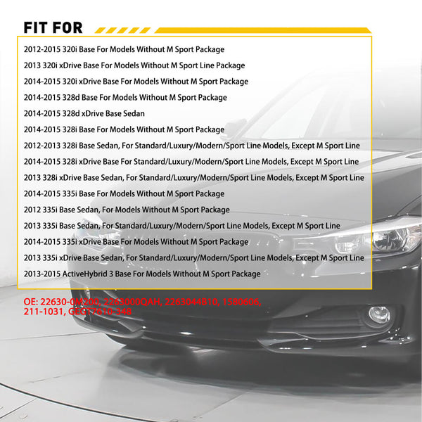 Smoked Front Bumper Side Marker Reflector for BMW Models (without bulbs)