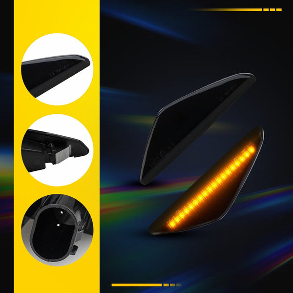 Smoked LED Side Marker Light for BMW F25 X3/X5/X6 E70/E71/E72, Signal Light