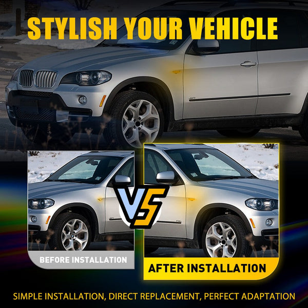 Smoked LED Side Marker Light for BMW F25 X3/X5/X6 E70/E71/E72, Signal Light