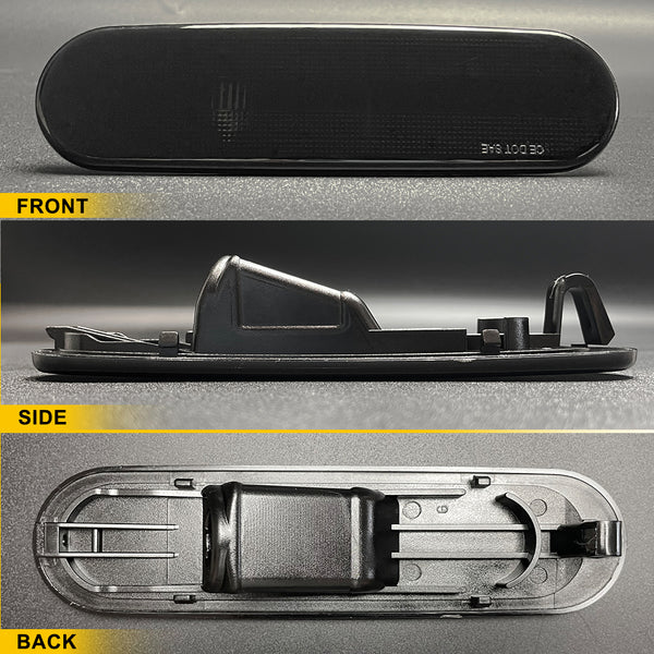 Smoked LED Side Marker Light Housing for Honda Civic 2002-2005, Front Bumper