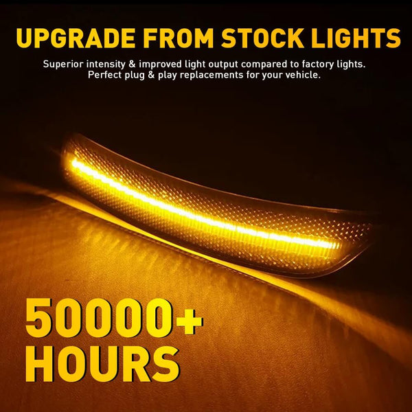 Smoked Len LED Side Marker Light for 2022-2024 Toyota GR86 ZN8 & Subaru BRZ ZD8