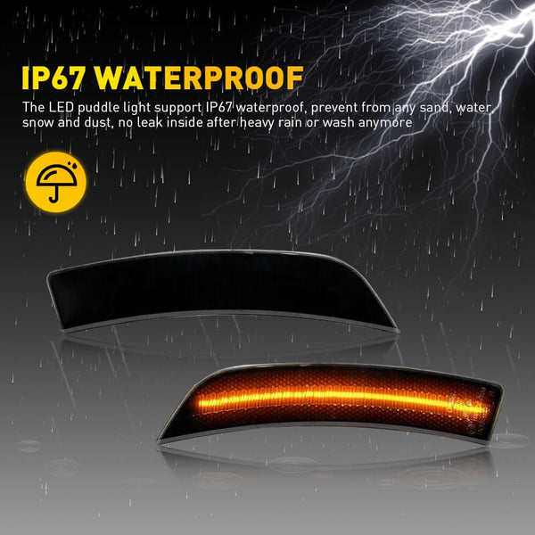 Smoked Len LED Side Marker Light for 2022-2024 Toyota GR86 ZN8 & Subaru BRZ ZD8