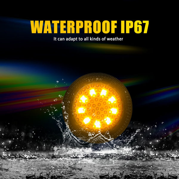 Smoked Lens Amber LED Side Marker Light for Ford Transit Connect 2010-2021, Front