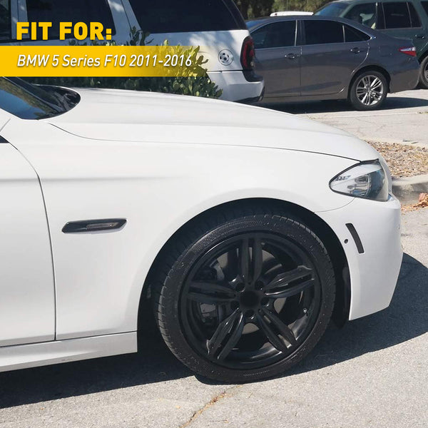 Smoked Sequential Bumper Reflector Side Marker Light for BMW 5 Series F10 2011-2016, Front Fender