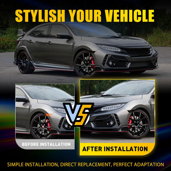 Smoked White LED Side Marker Light for Honda Civic 2016-2021, Front Turn Signal