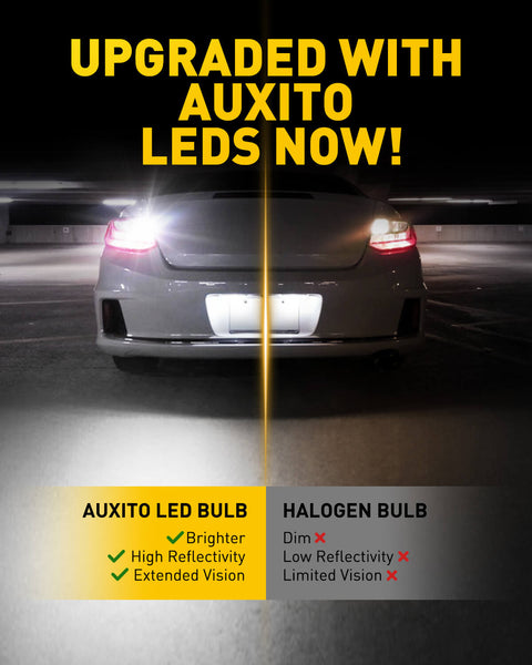 Upgraded 3157 3056 3156 4057 4157 LED Bulbs Back up Reverse Lights 400% Brighter, White, 2US6T Series