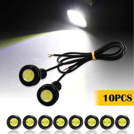 10pcs Eagle Eye LED Lights Fog Daytime Running Light Reverse Tail Small bulb