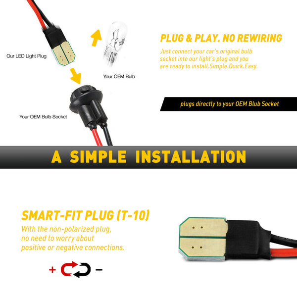 15-21 Ford F-150 LED Smoke Lens License Plate Rear Bumper Tag Lights