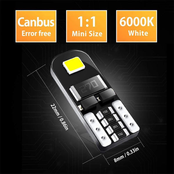194 168 2825 LED Bulbs, Widely Used as License Plate Lights Car Truck Interior Dome Map Door Courtesy Marker