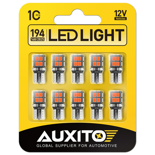 194 LED Light Bulb Red 168 2825 W5W T10 Wedge 14-SMD LED Replacement Bulbs