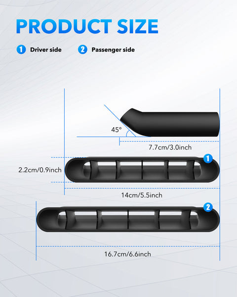 2014-2018 Silverado and Sierra Rear AC Air Vent Deflectors