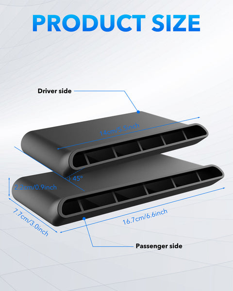 2014-2018 Silverado and Sierra Rear AC Air Vent Deflectors